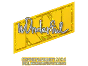 Sticker | w0nderful (Glitter) | Copenhagen 2024 image