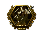 Sticker | Hiko (Gold) | London 2018 image