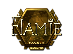 Sticker | flamie (Gold) | London 2018 image