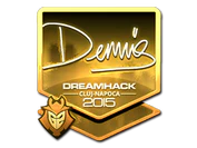 Sticker | dennis (Gold) | Cluj-Napoca 2015 image