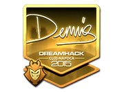 Sticker | dennis (Gold) | Cluj-Napoca 2015 image
