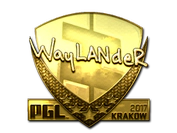 Sticker | wayLander (Gold) | Krakow 2017 image