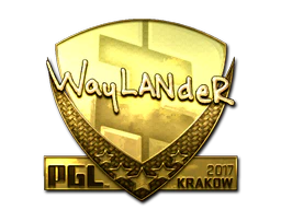 Sticker | wayLander (Gold) | Krakow 2017 image