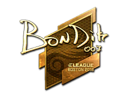 Sticker | bondik (Gold) | Boston 2018 image