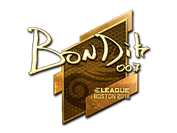 Sticker | bondik (Gold) | Boston 2018 image