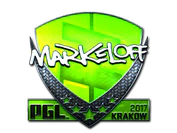 Sticker | markeloff (Foil) | Krakow 2017 image