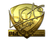 Sticker | LUCAS1 (Gold) | Krakow 2017 image