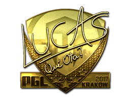 Sticker | LUCAS1 (Gold) | Krakow 2017 image