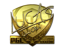 Sticker | LUCAS1 (Gold) | Krakow 2017 image