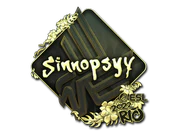 Sticker | sinnopsyy (Gold) | Rio 2022 image
