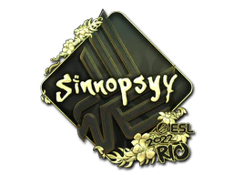 Sticker | sinnopsyy (Gold) | Rio 2022 image