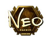 Sticker | NEO (Gold) | London 2018 image
