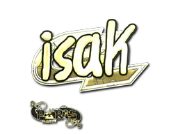 Sticker | isak (Gold) | Paris 2023 image