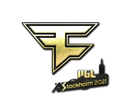 Sticker | FaZe Clan (Gold) | Stockholm 2021 image
