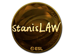 Sticker | stanislaw (Gold) | Katowice 2019 image