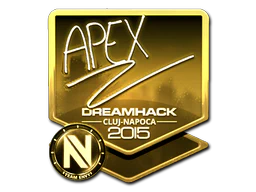 Sticker | apEX (Gold) | Cluj-Napoca 2015 image