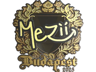 Sticker | mezii (Gold) | Budapest 2025