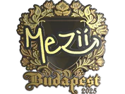 Sticker | mezii (Gold) | Budapest 2025 image