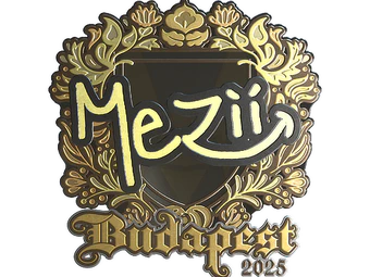 Sticker | mezii (Gold) | Budapest 2025 image