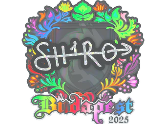 Sticker | sh1ro (Holo) | Budapest 2025 image