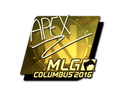 Sticker | apEX (Gold) | MLG Columbus 2016 image