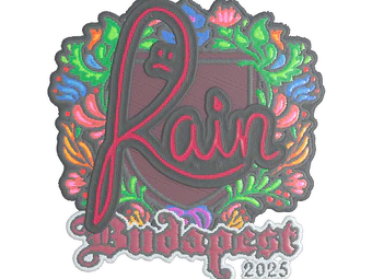 Sticker | rain (Embroidered) | Budapest 2025 image