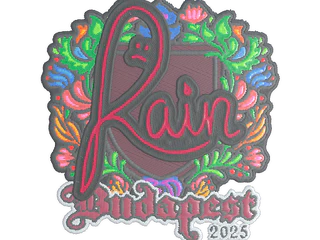 Sticker | rain (Embroidered) | Budapest 2025