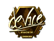 Sticker | device (Gold) | London 2018 image