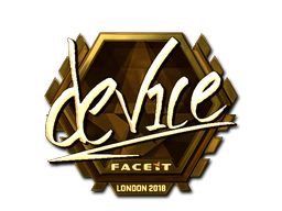 Sticker | device (Gold) | London 2018 image