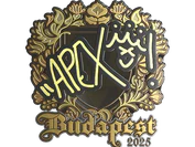 Sticker | apEX (Gold) | Budapest 2025 image