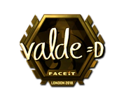Sticker | v4lde (Gold) | London 2018 image