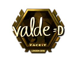 Sticker | v4lde (Gold) | London 2018 image