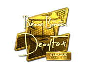 Sticker | DeadFox (Gold) | Atlanta 2017 image