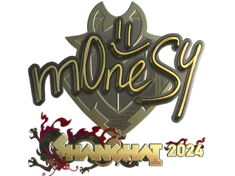 Sticker | m0NESY (Gold) | Shanghai 2024 image