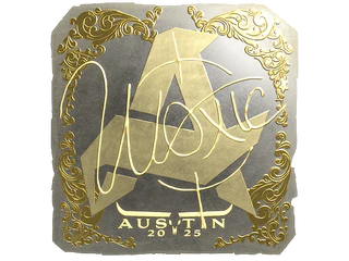 Sticker | woxic (Gold) | Austin 2025