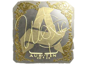 Sticker | woxic (Gold) | Austin 2025 image