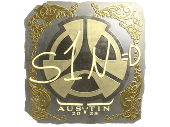 Sticker | s1n (Gold) | Austin 2025 image