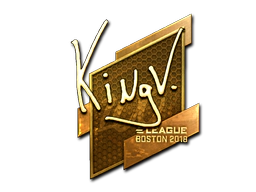Sticker | kNgV- (Gold) | Boston 2018 image