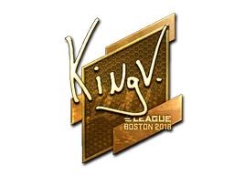 Sticker | kNgV- (Gold) | Boston 2018 image