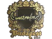 Sticker | westmelon (Gold) | Budapest 2025 image