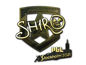 Sticker | sh1ro (Gold) | Stockholm 2021 image