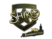Sticker | sh1ro (Gold) | Stockholm 2021 image