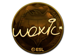 Sticker | woxic (Gold) | Katowice 2019 image