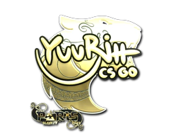 Sticker | yuurih (Gold) | Paris 2023 image