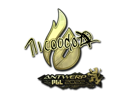 Sticker | nicoodoz (Gold) | Antwerp 2022 image