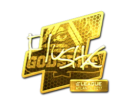 Sticker | flusha (Gold) | Atlanta 2017 image