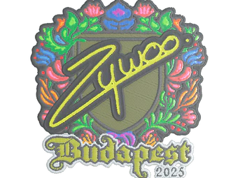 Sticker | ZywOo (Embroidered) | Budapest 2025 image