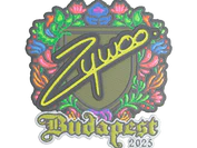 Sticker | ZywOo (Embroidered) | Budapest 2025 image