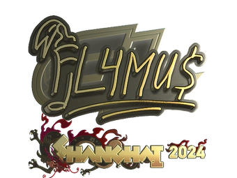Sticker | FL4MUS (Gold) | Shanghai 2024 image