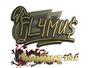 Sticker | FL4MUS (Gold) | Shanghai 2024 image